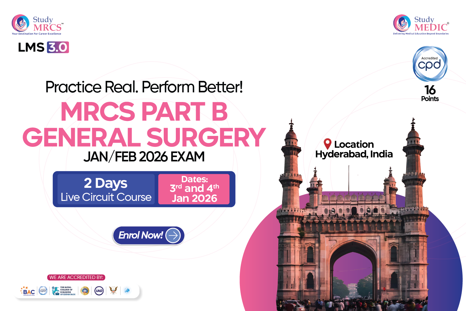 MRCS Part B General Surgery - 2 Days Live Onsite - Hyderabad