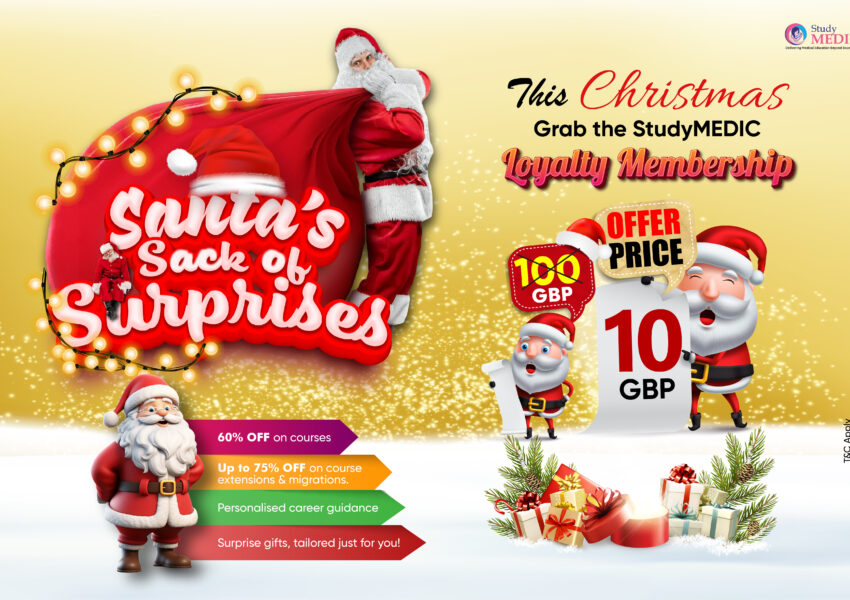 Be a StudyMEDIC Loyalty Member This Christmas; Santa’s Sack of Surprises Awaits MRCS Aspirants!