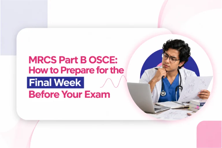 MRCS Part B OSCE: How to Prepare for the Final Week Before Your Exam